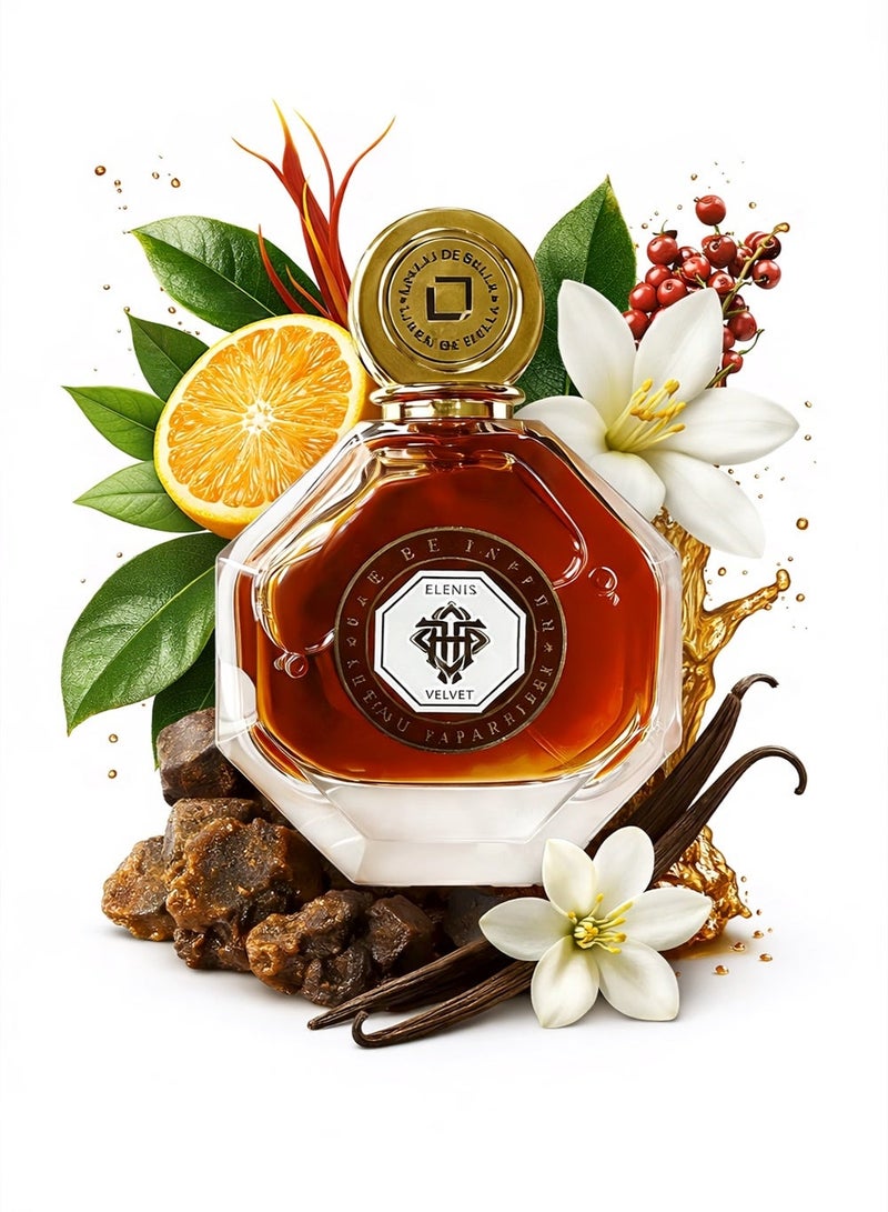 لينيا دي بيلا عطر فيلفيت أو دو بارفيوم للرجال 100 مل – عطر زهري متبل بنفحات البيتيغرين، البرتقال المر، الياسمين، الفلفل الوردي والفانيليا - Image 1
